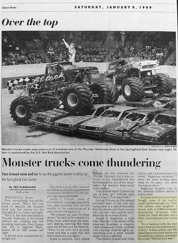 Monster Trucks Come Thundering 