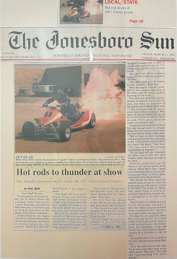 Jonesboro Sun March 31 1995 